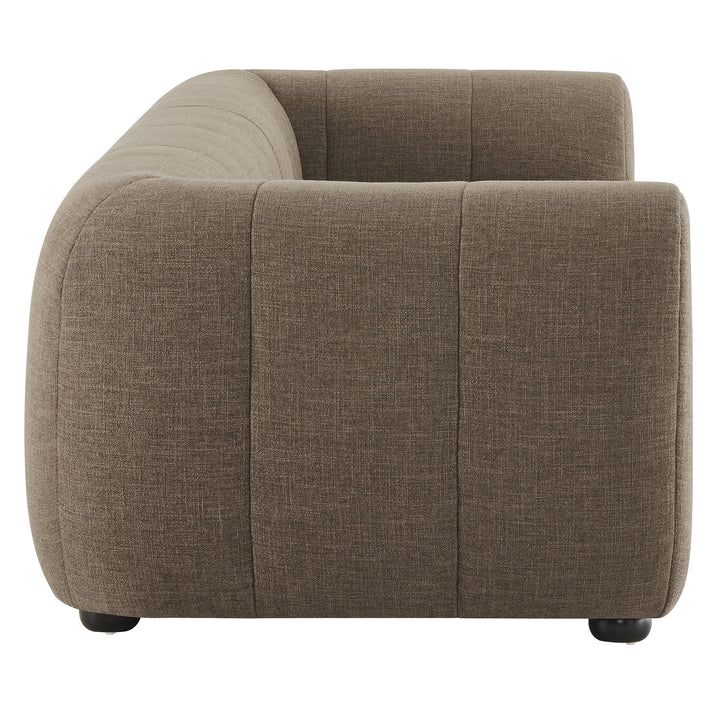Liana Upholstered Fabric Sofa in Mocha