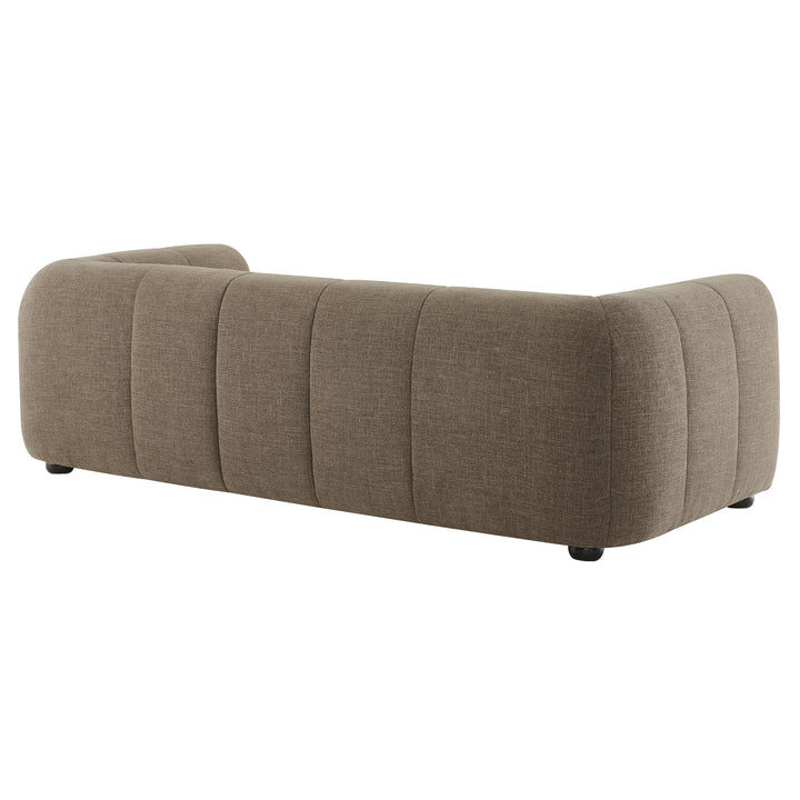 Liana Upholstered Fabric Sofa in Mocha