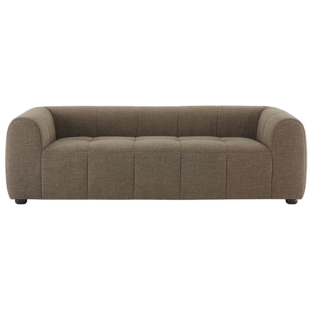 Liana Upholstered Fabric Sofa in Mocha