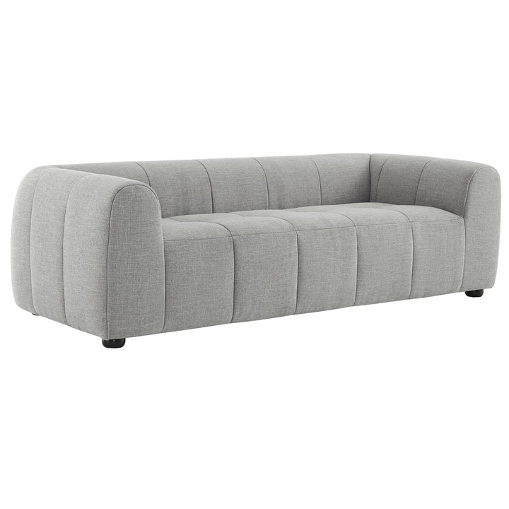 Liana Upholstered Fabric Sofa in Pewter