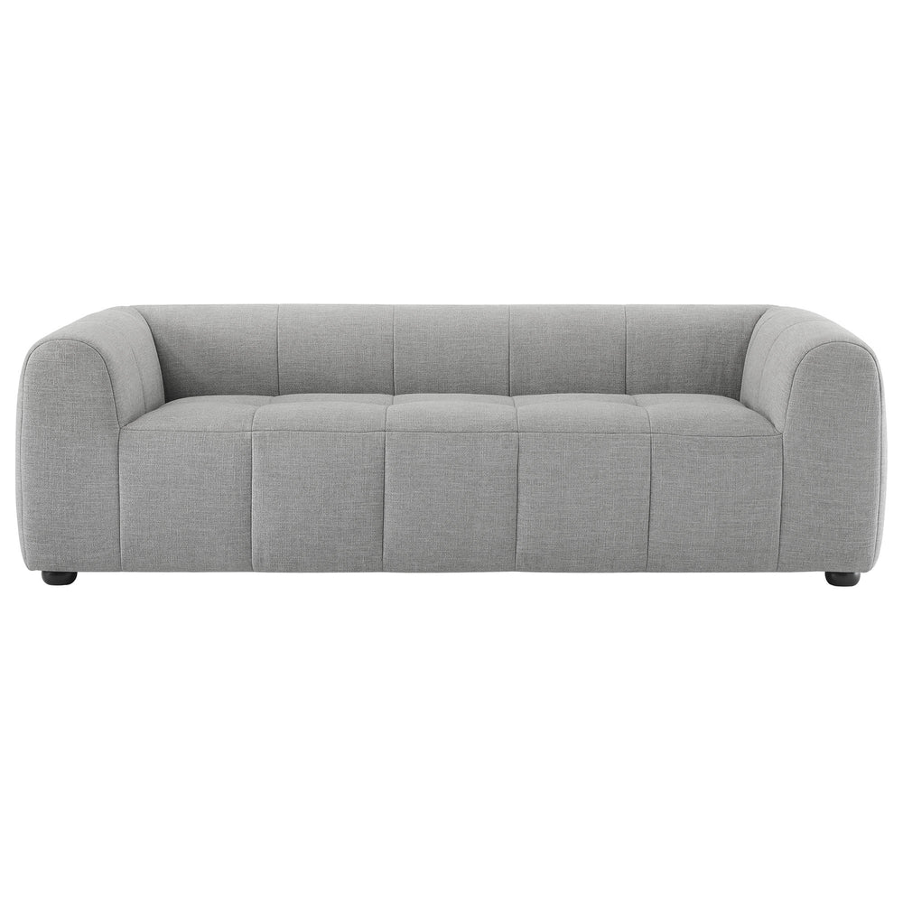 Liana Upholstered Fabric Sofa in Pewter