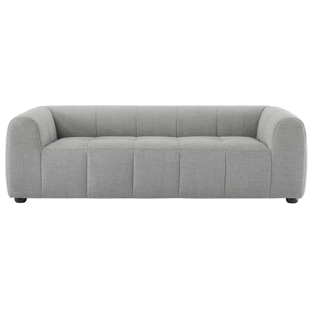 Liana Upholstered Fabric Sofa in Pewter