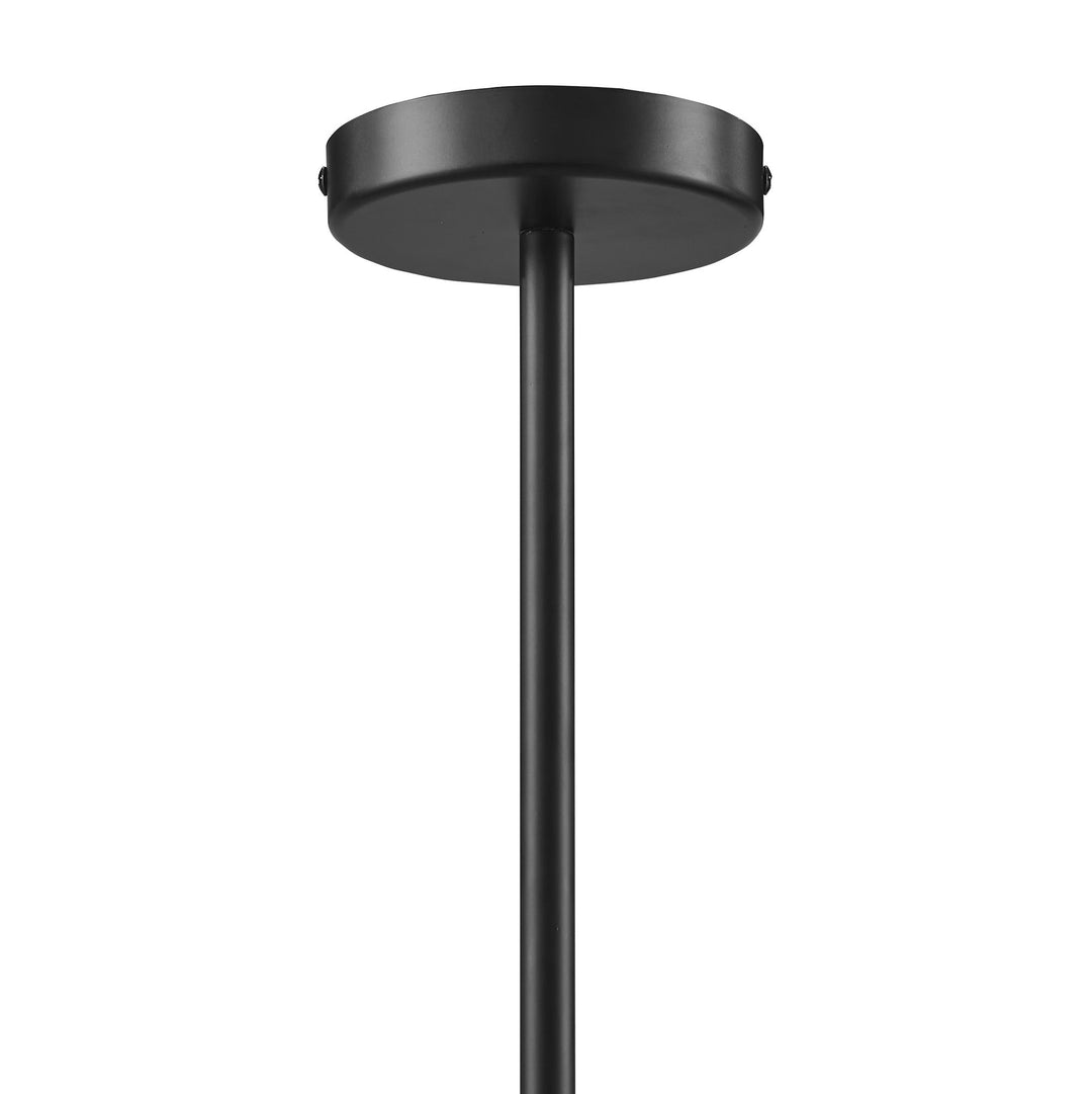 Sunlit Squiggle 4-Arm Pendant Light in Walnut Black