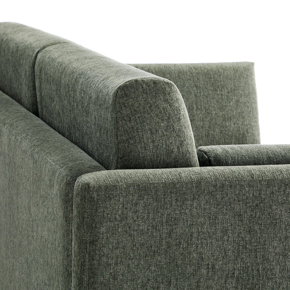 Linden Upholstered Heathered Chenille Sofa in Eucalyptus