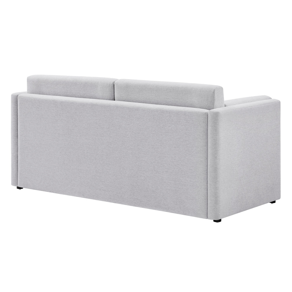 Linden Upholstered Heathered Chenille Sofa in Newsprint