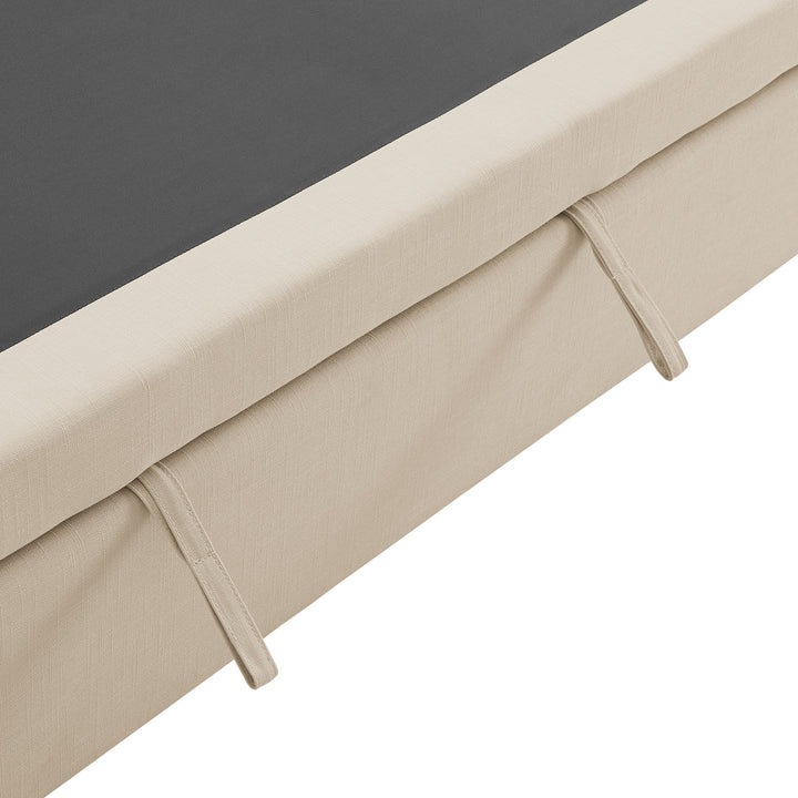 Commix Down Filled Overstuffed Sleeper Sofa in Light Beige