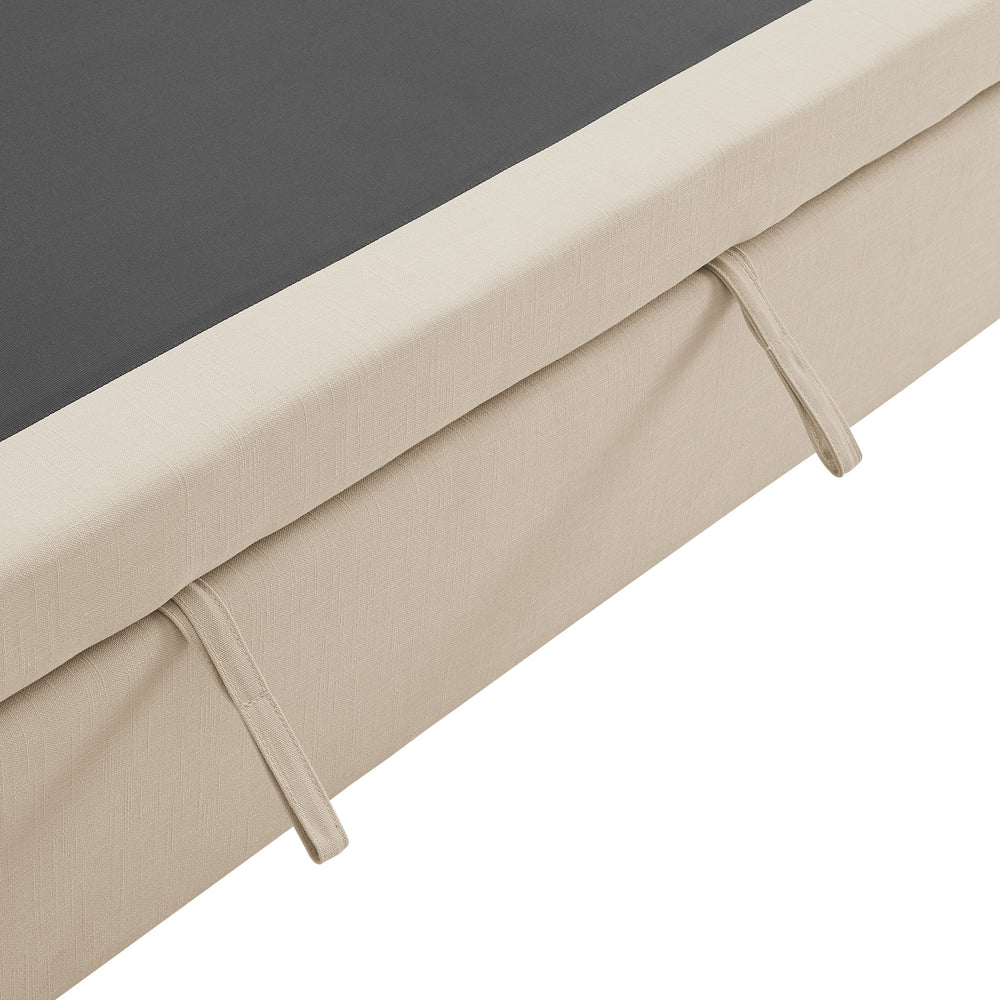 Commix Down Filled Overstuffed Sleeper Sofa in Light Beige