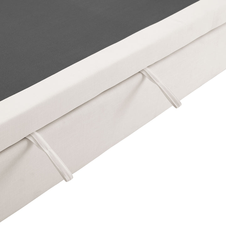 Commix Down Filled Overstuffed Sleeper Sofa in Pure White