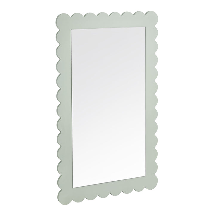 Emmeline Scalloped Rectangle Wall Mirror