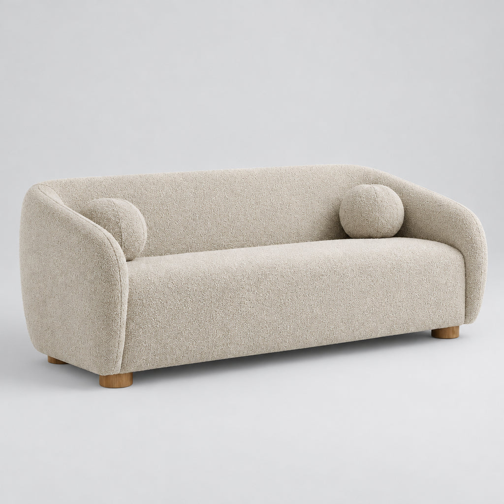 Holland 85" Chenille Fabric Sofa in Dove Gray