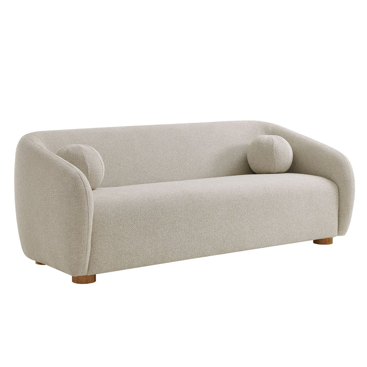 Holland 85" Chenille Fabric Sofa in Dove Gray