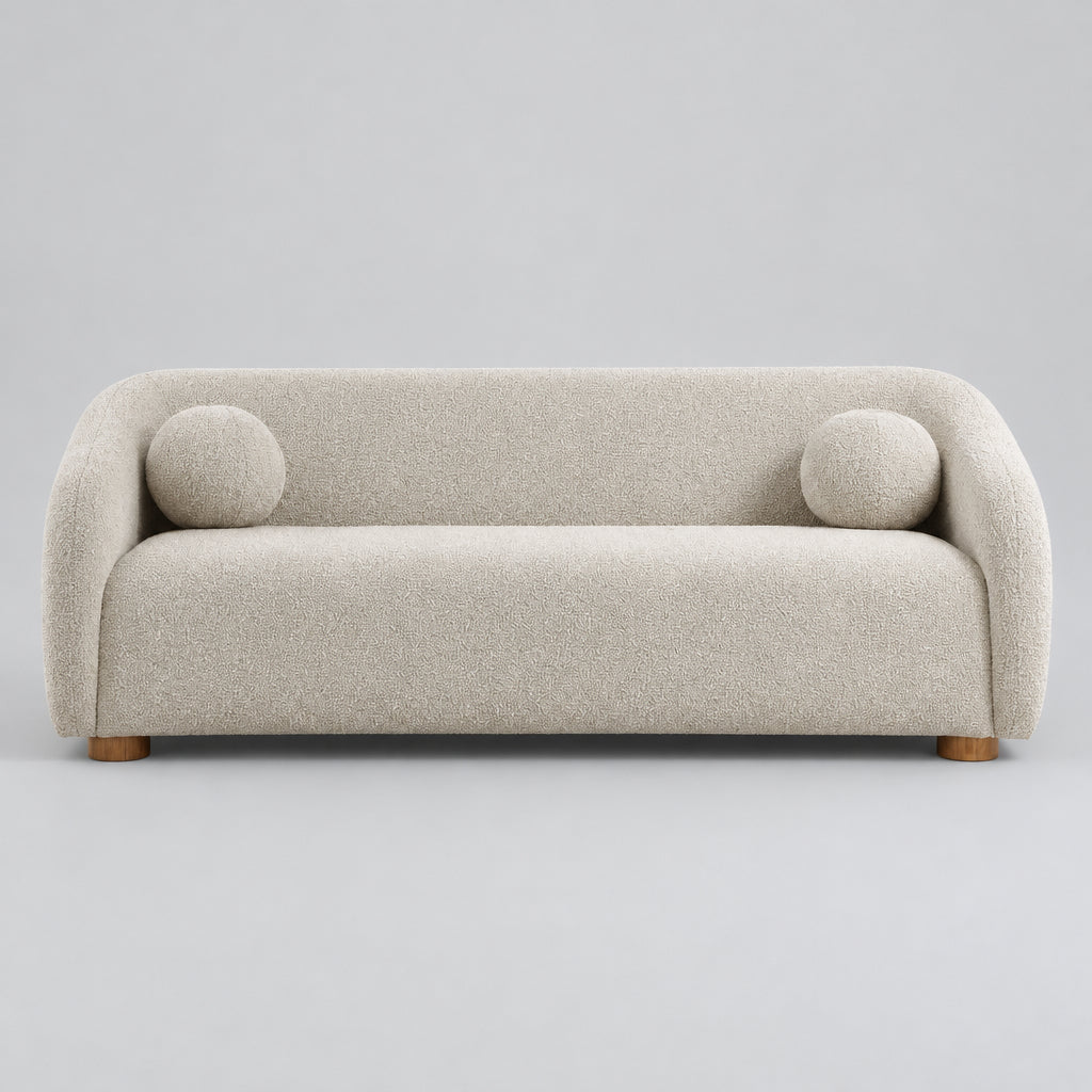Holland 85" Chenille Fabric Sofa in Dove Gray