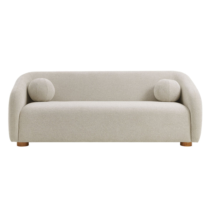 Holland 85" Chenille Fabric Sofa in Dove Gray