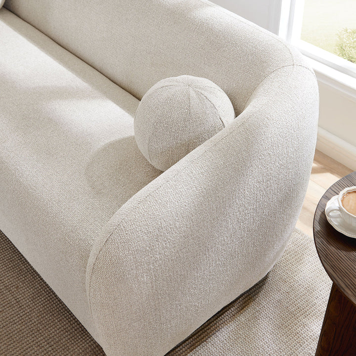Holland 85" Chenille Fabric Sofa in Dove Gray