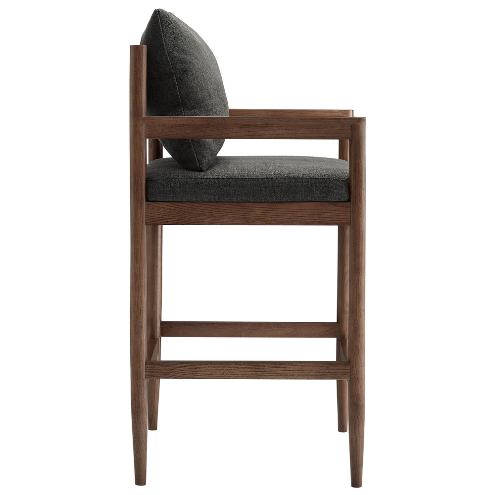 Remington Wood Bar Stool in Charcoal