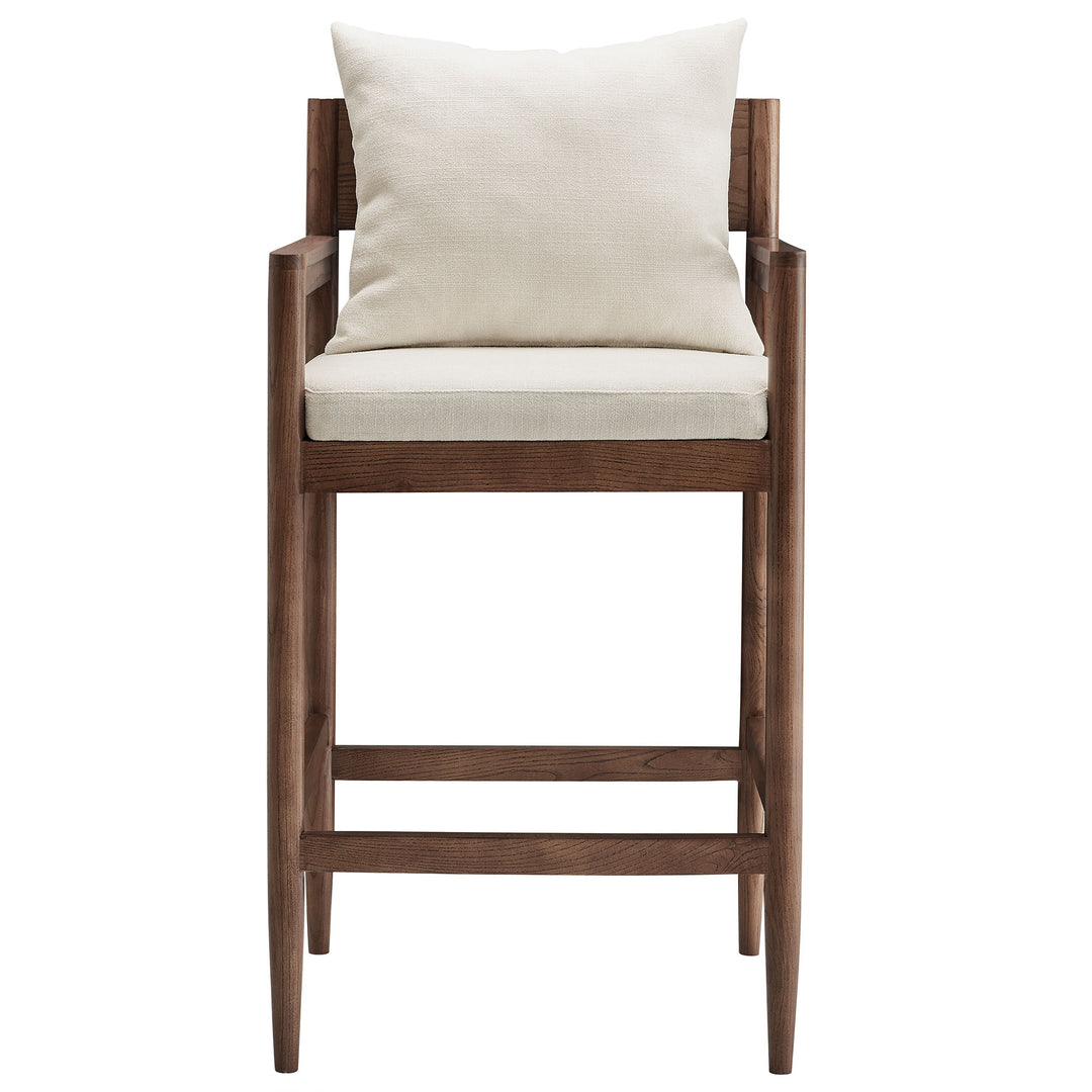 Remington Wood Bar Stool in Salt