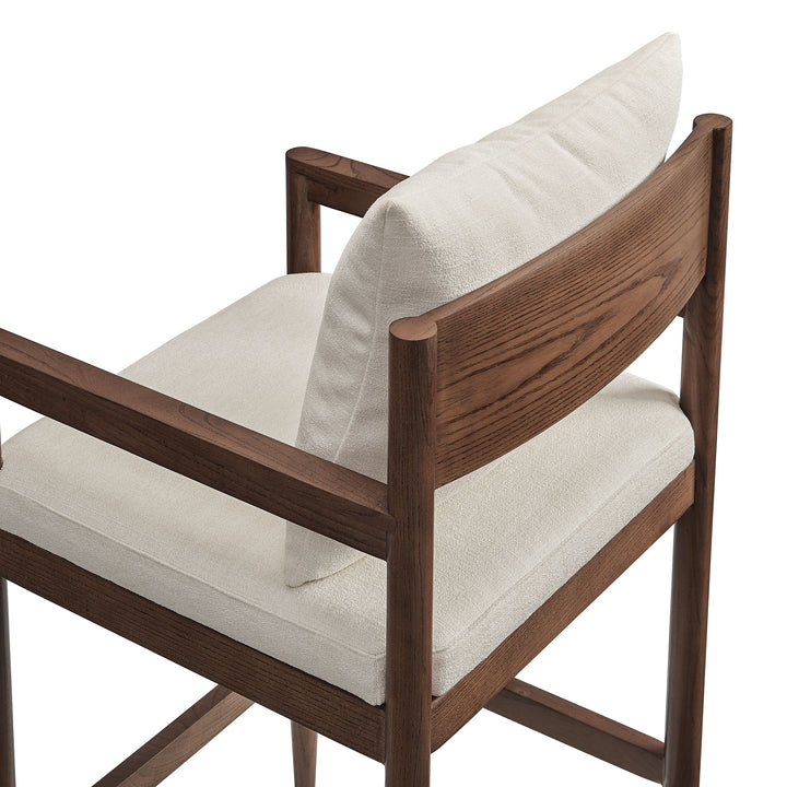 Remington Wood Bar Stool in Salt