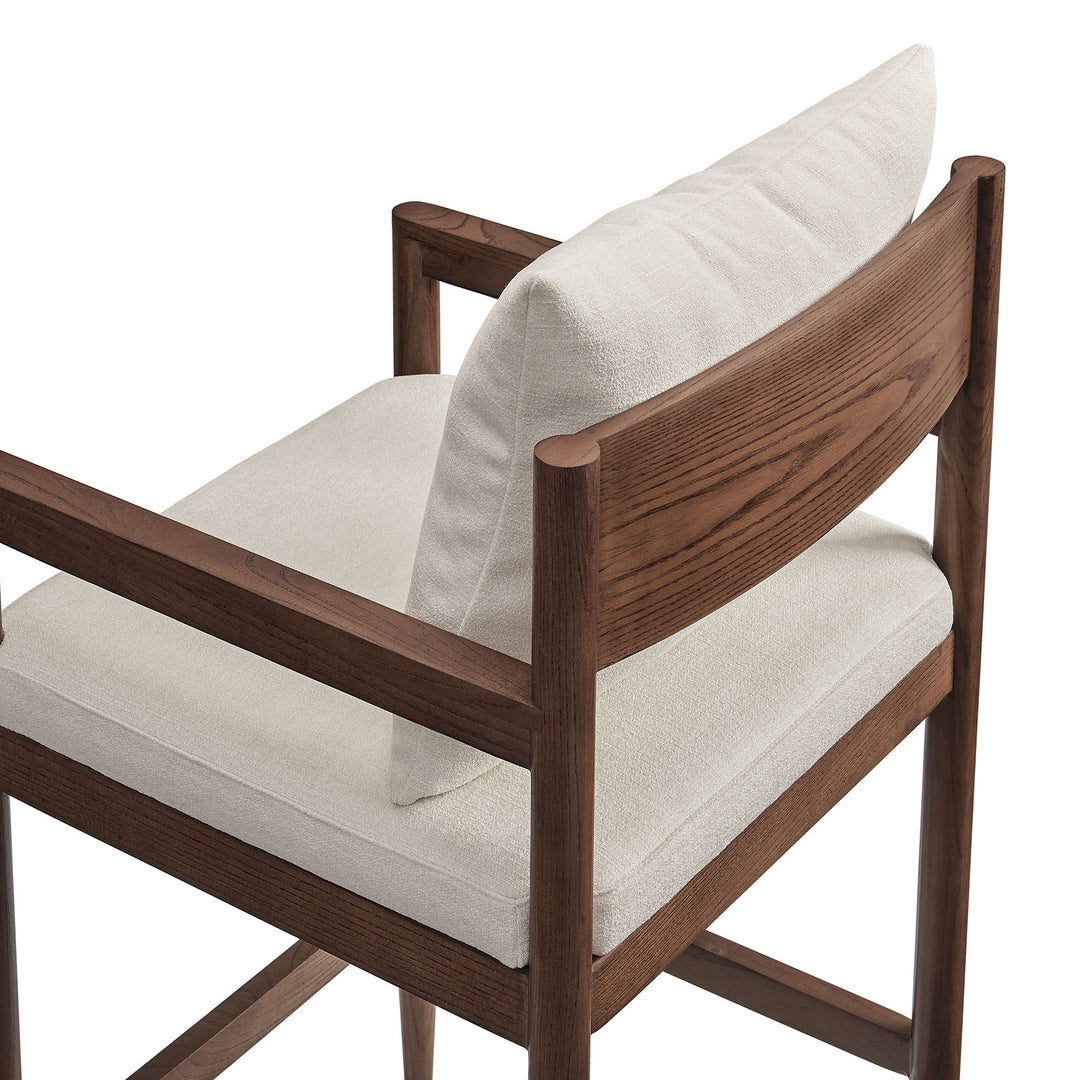Remington Wood Bar Stool in Salt