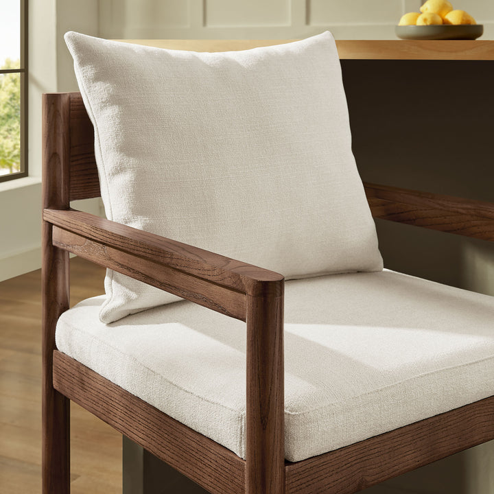 Remington Wood Bar Stool in Salt
