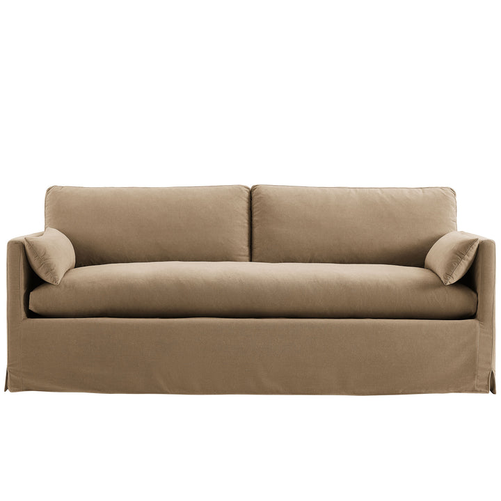 Wellfleet 85" Slipcovered Fabric Sofa in Almond