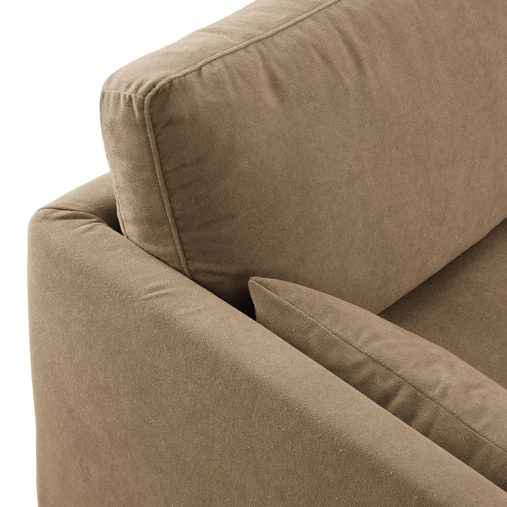 Wellfleet 85" Slipcovered Fabric Sofa in Almond