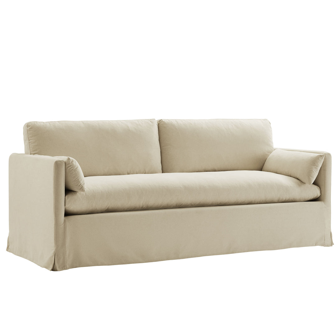 Wellfleet 85" Slipcovered Fabric Sofa in Linen