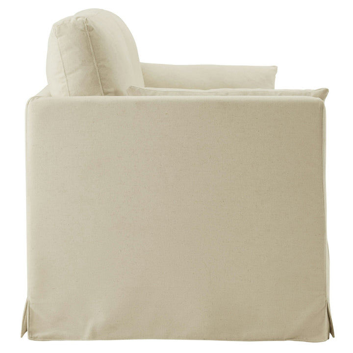 Wellfleet 85" Slipcovered Fabric Sofa in Linen