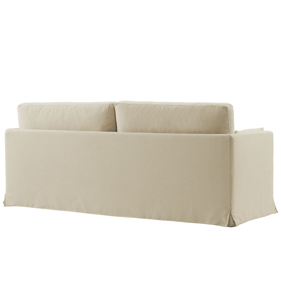 Wellfleet 85" Slipcovered Fabric Sofa in Linen