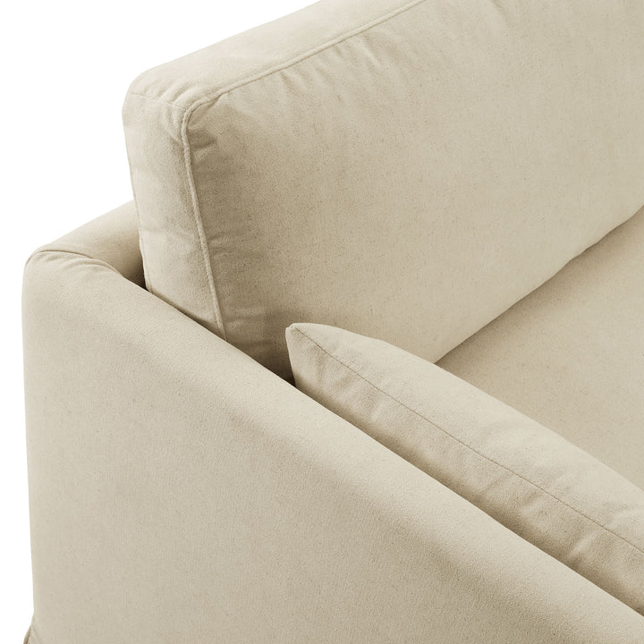 Wellfleet 85" Slipcovered Fabric Sofa in Linen