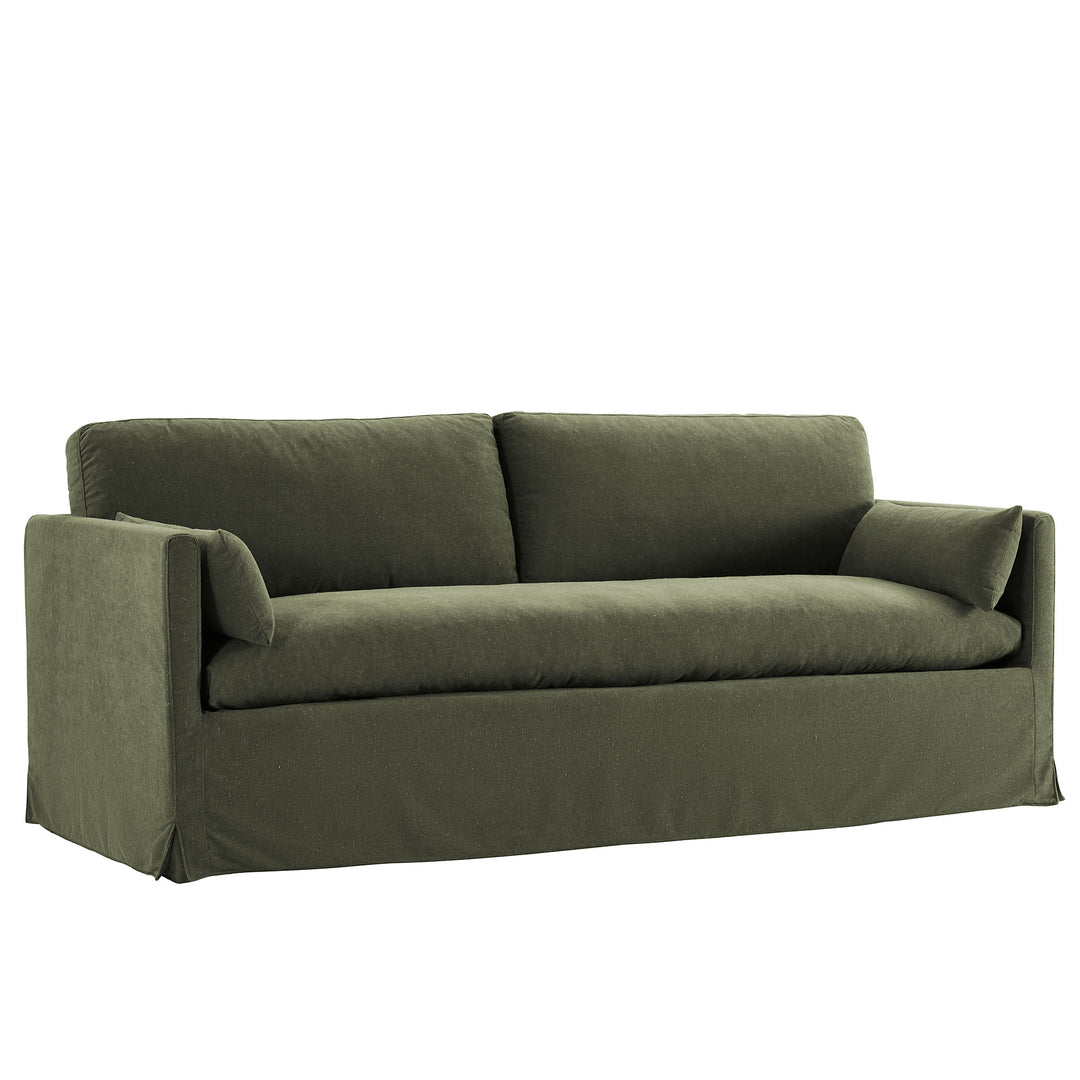 Wellfleet 85" Slipcovered Fabric Sofa in Sage
