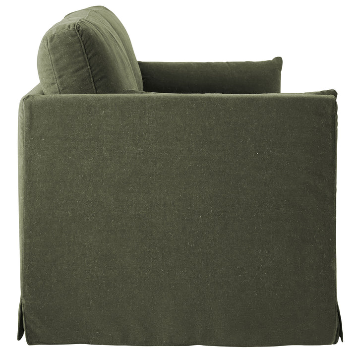 Wellfleet 85" Slipcovered Fabric Sofa in Sage
