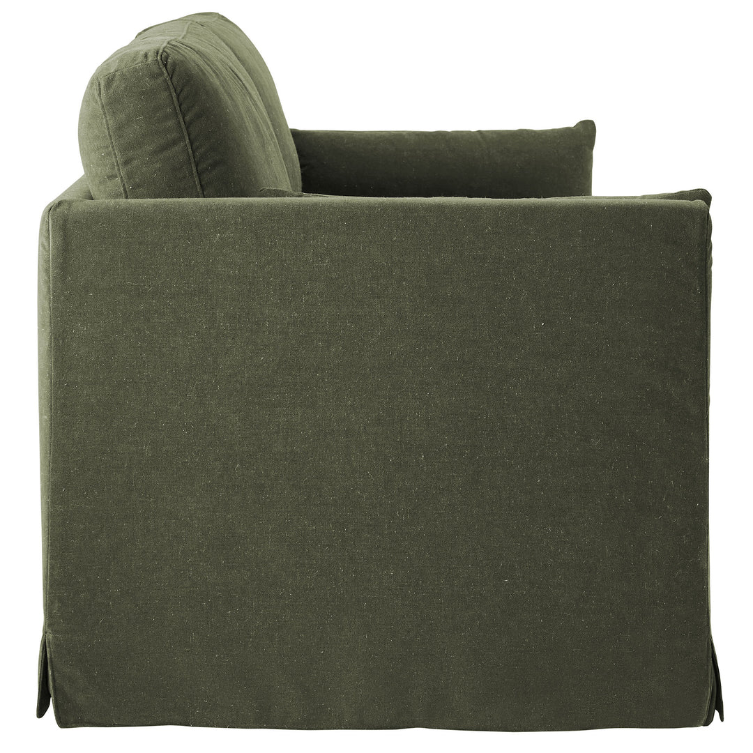 Wellfleet 85" Slipcovered Fabric Sofa in Sage