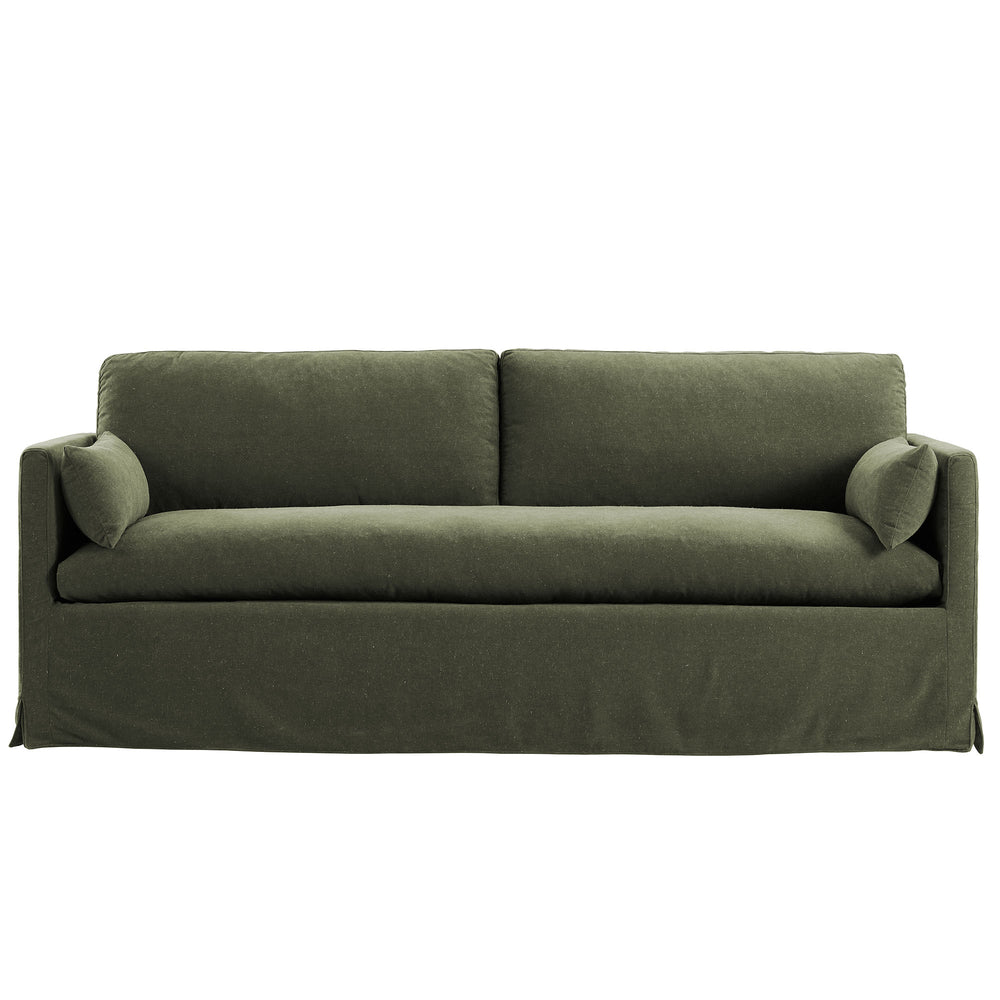 Wellfleet 85" Slipcovered Fabric Sofa in Sage