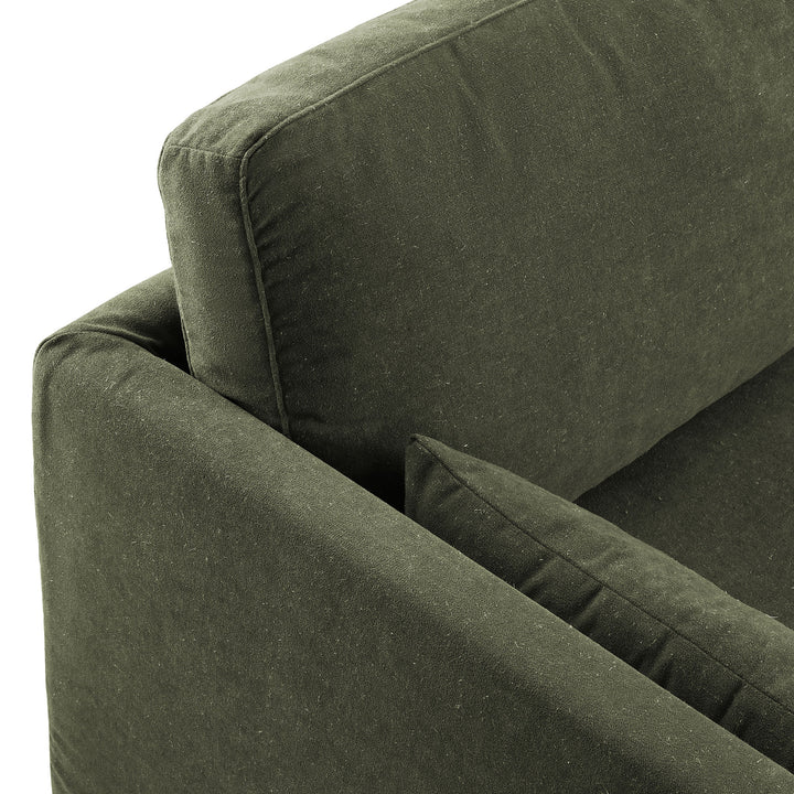 Wellfleet 85" Slipcovered Fabric Sofa in Sage