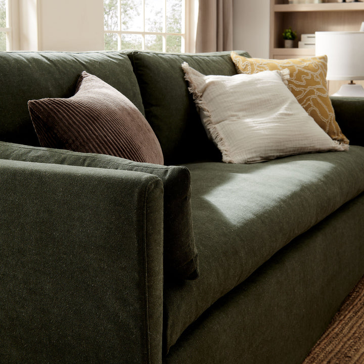 Wellfleet 85" Slipcovered Fabric Sofa in Sage