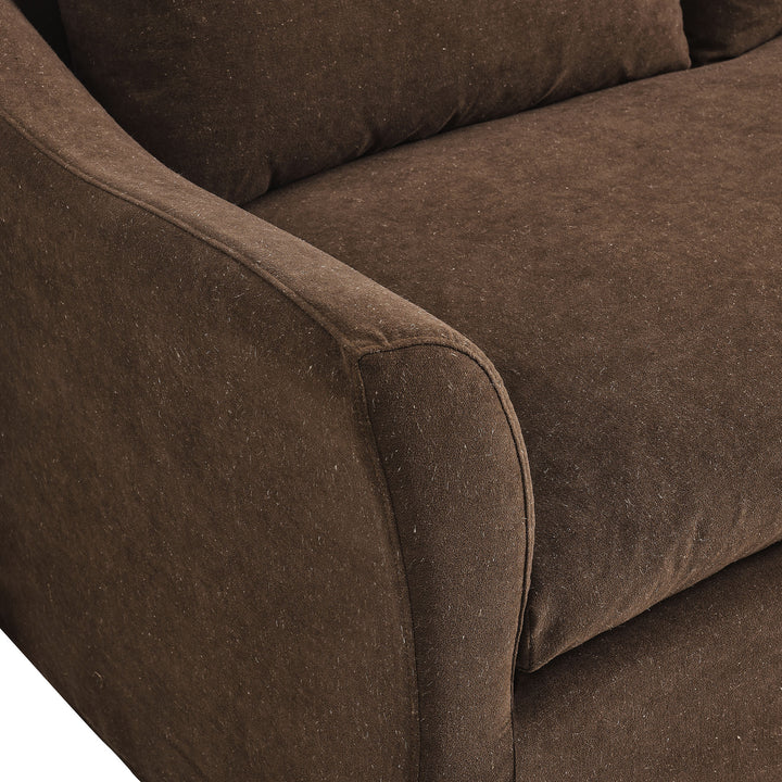 Somerset Sofa in Cocoa - styled room