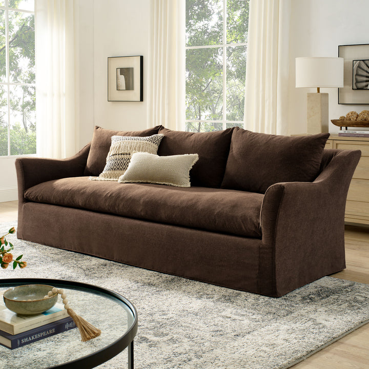 Somerset Sofa in Cocoa - back view