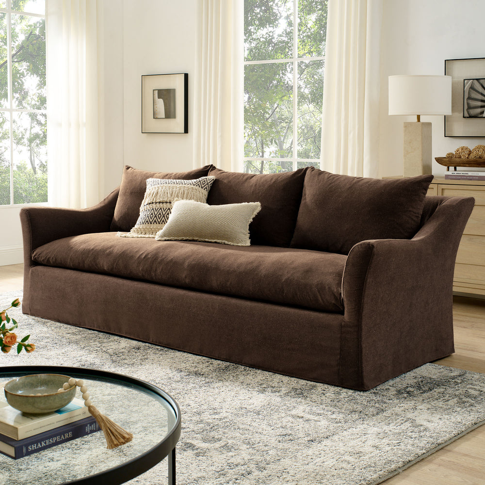 Somerset Sofa in Cocoa - back view