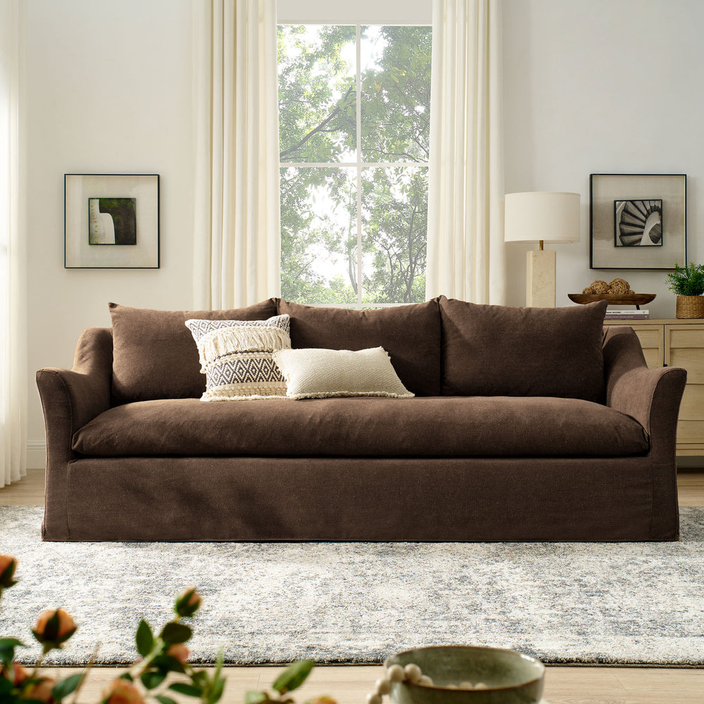 Somerset Sofa in Cocoa - lifestyle