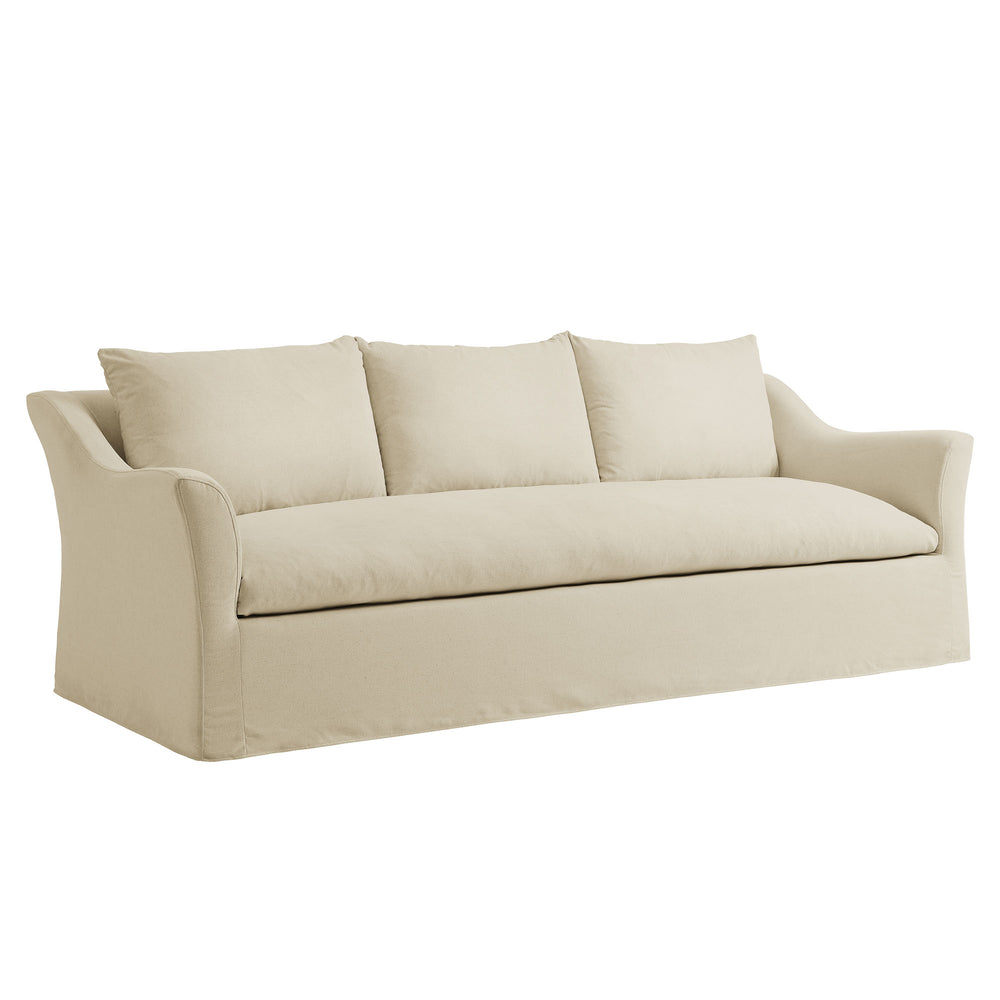 Somerset 92" Linen Blend Slipcovered Sofa in Linen