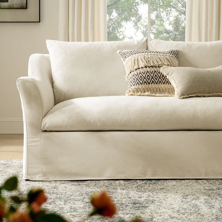 Somerset Sofa in Linen - fabric detail