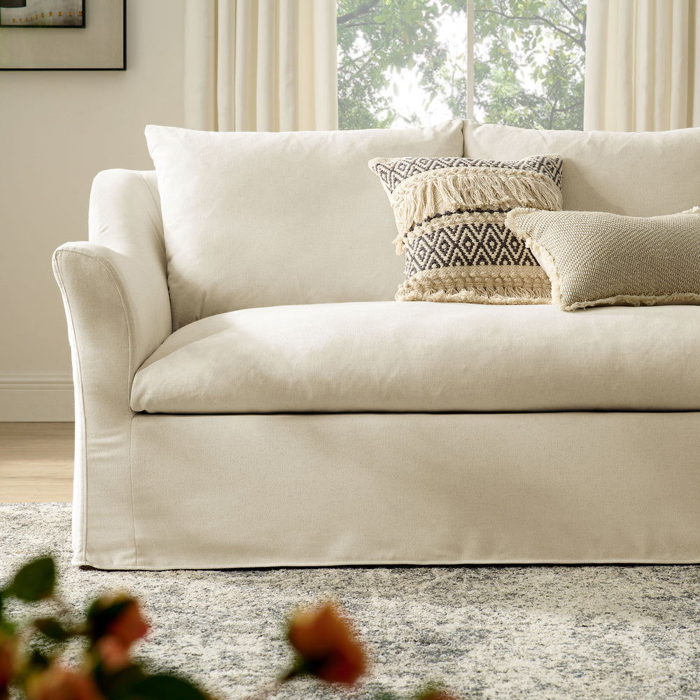 Somerset Sofa in Linen - fabric detail