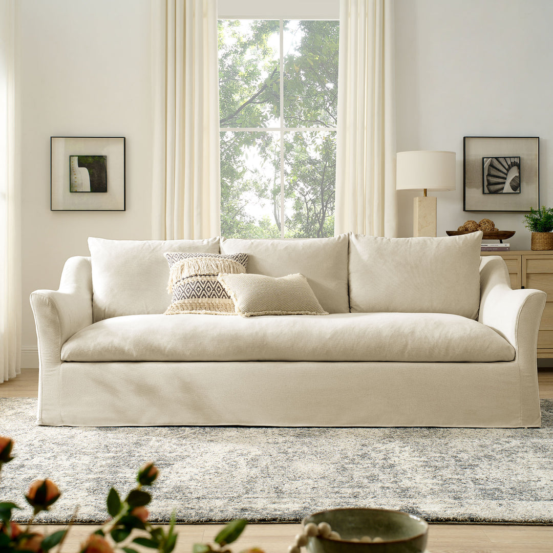 Somerset Sofa in Linen - lifestyle