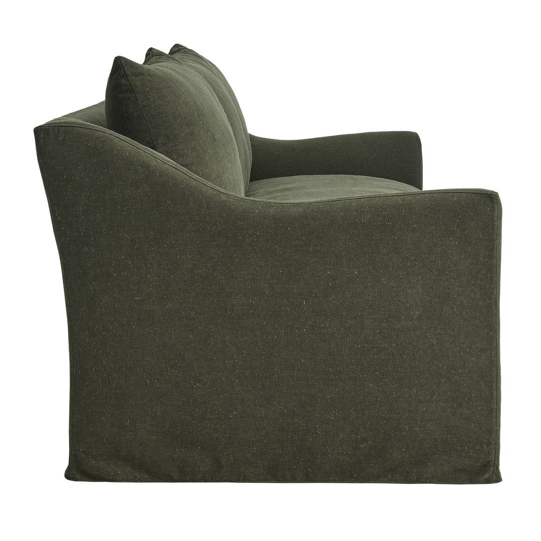 Somerset Sofa in Sage - angled view