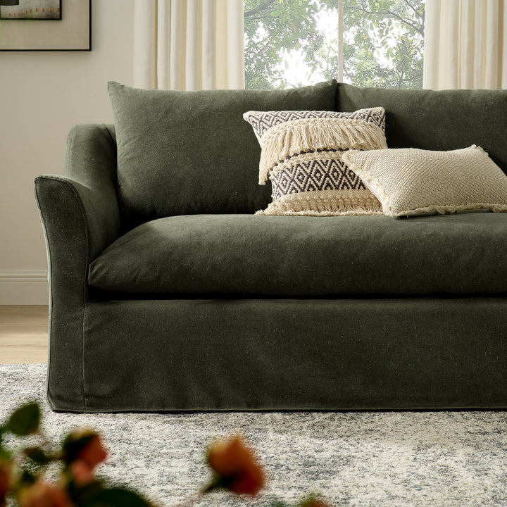 Somerset Sofa in Sage - fabric detail