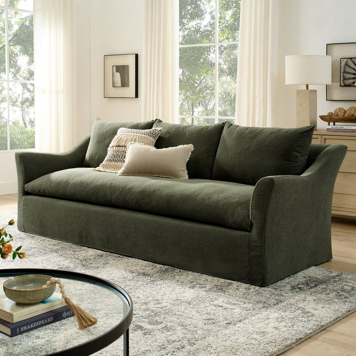 Somerset Sofa in Sage - back view