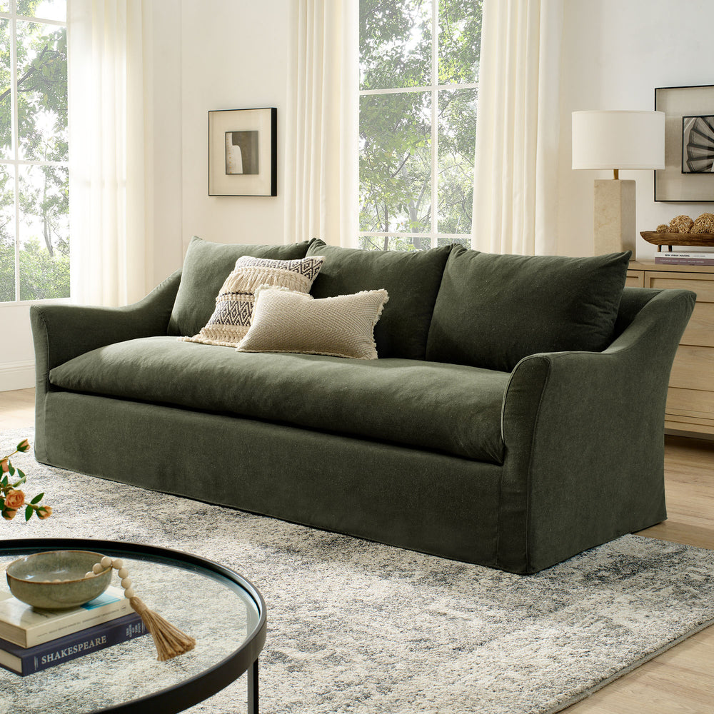 Somerset Sofa in Sage - back view