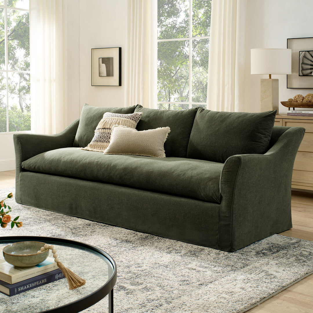 Somerset Sofa in Sage - back view
