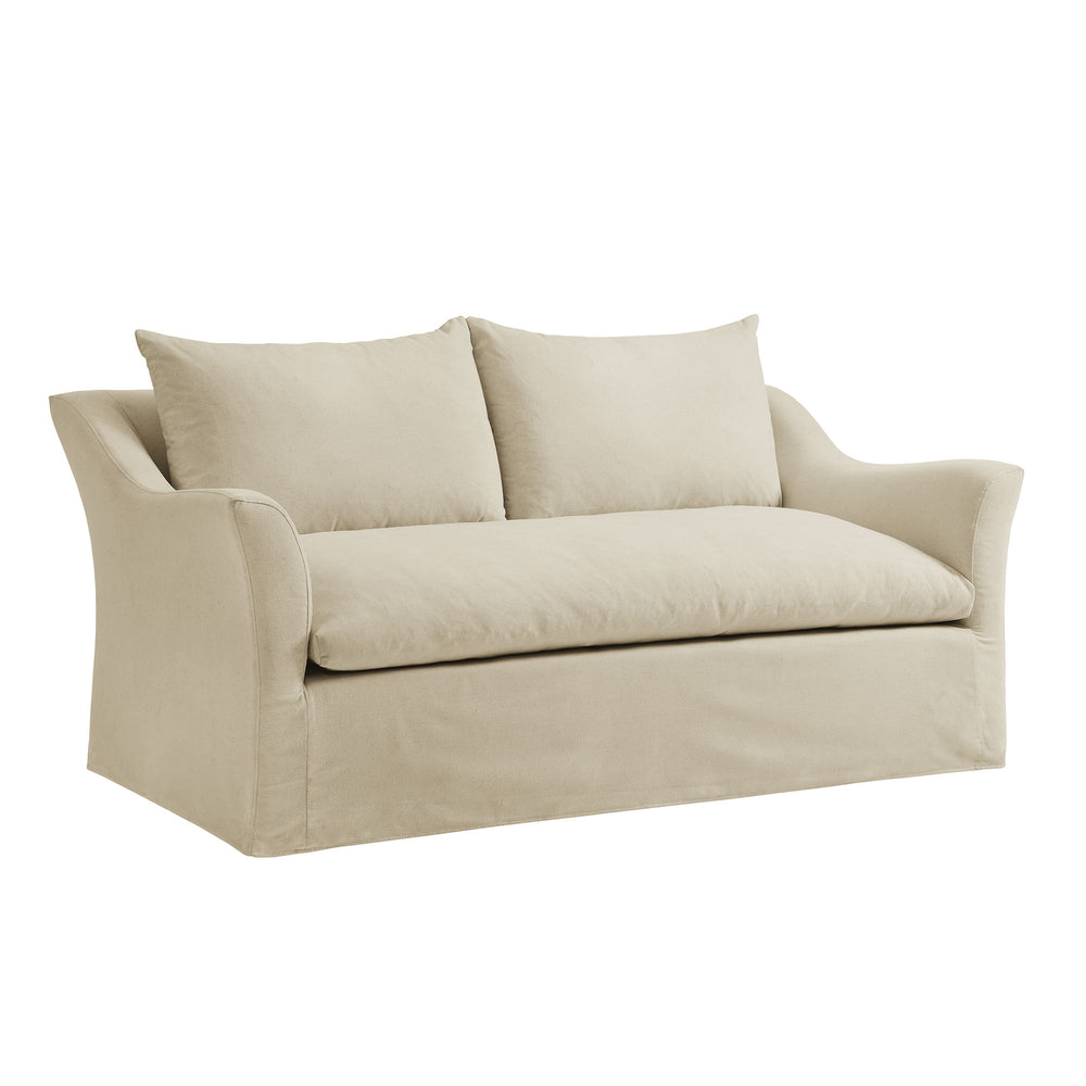 Somerset 70" Linen Blend Slipcovered Loveseat in Linen