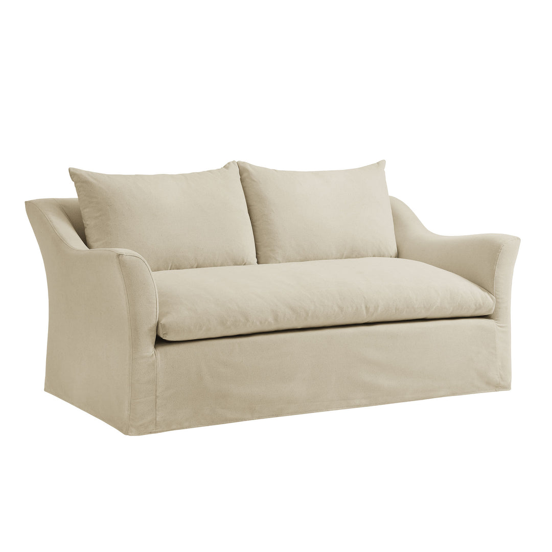 Somerset 70" Linen Blend Slipcovered Loveseat in Linen